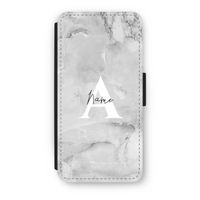 Ivory Marble: iPhone 7 Flip Hoesje