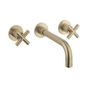 Crosswater MPRO Crosshead Inbouw wastafelkraan met kruisgreep messing geborsteld PRC130WNF