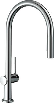 Hansgrohe Talis M54 ééngreeps keukenmengkraan 210 met uittrekbare vuistdouche en sBox, 2 straalsoorten, chroom