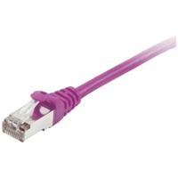 Equip 605555 RJ45 Netwerkkabel, patchkabel CAT 6 S/FTP 1.00 m Violet Vergulde steekcontacten 1 stuk(s) - thumbnail