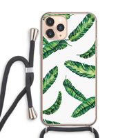 Lange bladeren: iPhone 11 Pro Transparant Hoesje met koord