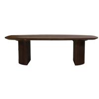 Giga Meubel - Salontafel Donkerbruin Mangohout - 130x70x38cm - Feline