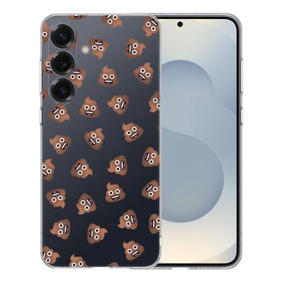 TPU Hoesje Samsung Galaxy S25 - Poep Emojis Backcover TPU Hoesje Samsung Galaxy S25 - Poep Emojis Backcover