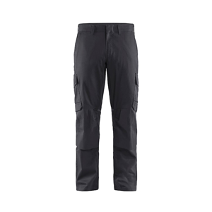 Blåkläder Industrie werkbroek stretch met kniezakken 14481832 | Medium Grijs/Zwart | Maat 58 - 7330509759554