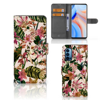 OPPO Reno 4 Pro 5G Hoesje Flowers - thumbnail