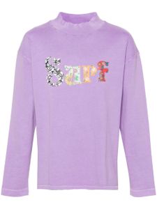 ERL t-shirt en coton à motif brodé - Violet