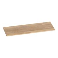 Brauer Ocean Slim Topblad - 120 cm - Vingerlas Eiken Grijs