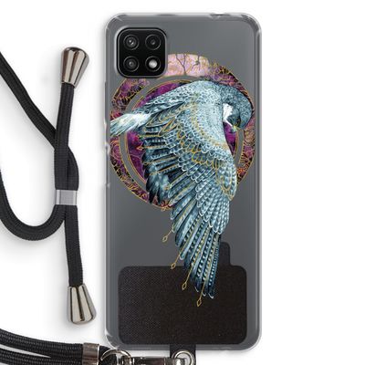Golden Falcon: Samsung Galaxy A22 5G Transparant Hoesje met koord