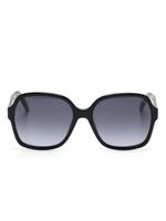 Marc Jacobs Eyewear lunettes de soleil oversize à logo gravé - Noir