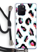 Cheetah color: Samsung Galaxy Note 10 Lite Transparant Hoesje met koord
