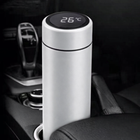 Thermosfles met Thermometer wit