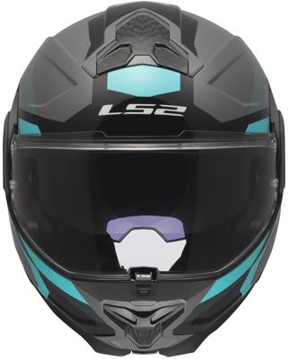 LS2 opklaphelm "ff910 advant ii triple". helmet ff910 advant ii triple xl gr/blue/red