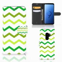 Samsung Galaxy S9 Plus | Telefoon Hoesje | Zigzag Groen