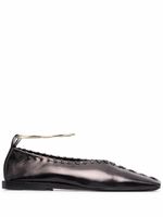 Jil Sander ballerines à détails de coutures - Noir Jil Sander ballerines à détails de coutures - Noir