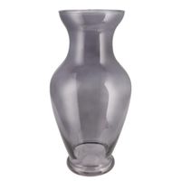 DK Design Bloemenvaas Mira - trompet vaas - smoke glas - D18 x H37 cm   -