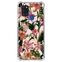 Samsung Galaxy A21s Case Flowers - thumbnail
