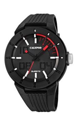 Horlogeband Calypso k5629-2 Kunststof/Plastic Zwart 20mm