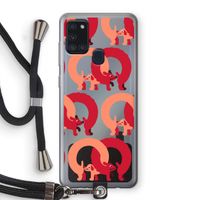 Dogs: Samsung Galaxy A21s Transparant Hoesje met koord