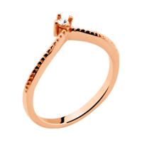 Midi-ring Met roségoud verguld chirurgisch staal Ringen - thumbnail