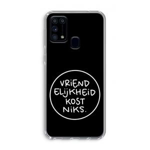 Vriendelijkheid: Samsung Galaxy M31 Transparant Hoesje