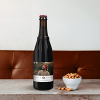 Westmalle Dubbel bier met eigen label - 750 ml