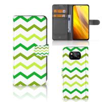 Xiaomi Poco X3 | Poco X3 Pro | Telefoon Hoesje | Zigzag Groen Xiaomi Poco X3 | Poco X3 Pro | Telefoon Hoesje | Zigzag Groen