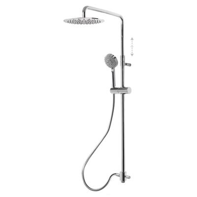 Tres Selection glijstang set met regendouche 122 cm rond chroom
