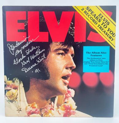 Elvis Presley - Elvis Speaks to You LP (Gesigneerd door The Jordanaires - 1991)