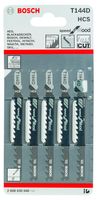 Bosch Accessoires 5x Speed voor hout decoupeerzaagblad T144D - 2608630040 - thumbnail