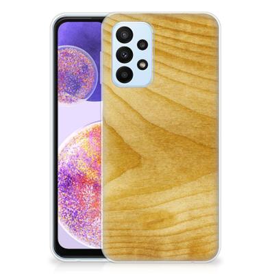 Samsung Galaxy A23 | Bumper Hoesje | Licht Hout