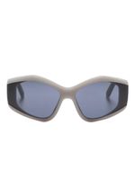 Balenciaga Eyewear lunettes de soleil à monture oversize - Gris