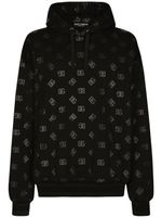 Dolce & Gabbana hoodie à logo imprimé - Noir