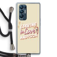 Pizza is the answer: Oppo Find X3 Neo Transparant Hoesje met koord