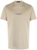 Fred Perry Katoenen T-shirt met geborduurd logo - Groen - thumbnail