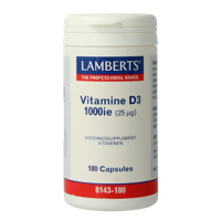 Lamberts Vitamine D3 1000IE/25mcg 180 Capsules