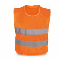 Veiligheidsvest - reflecterend - voor kinderen 3 tot 12 jaar - fluoriserend oranje One size  -