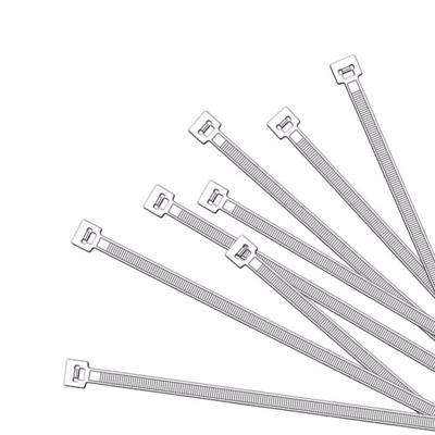 Proplus Tiewraps - kabelbinders - 100x stuks - wit - 10 cm - kunststof