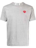 Comme Des Garçons t-shirt en coton à patch logo - Gris