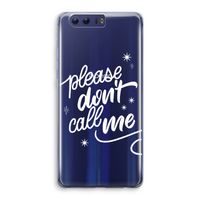 Don't call: Honor 9 Transparant Hoesje