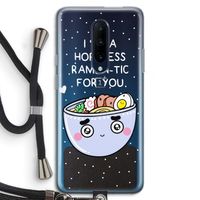 I'm A Hopeless Ramen-Tic For You: OnePlus 7 Pro Transparant Hoesje met koord