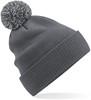 Beechfield CB450R Recycled Snowstar® Beanie - Graphite Grey/Light Grey - One Size - thumbnail