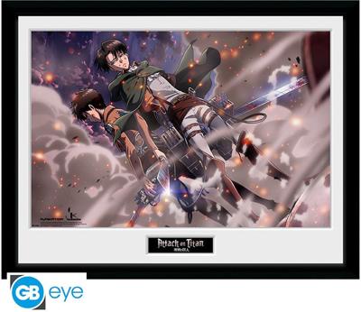 Attack on Titan Framed Print - Smoke Blast