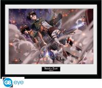 Attack on Titan Framed Print - Smoke Blast