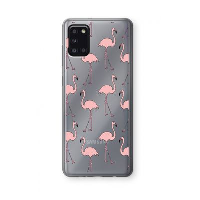 Anything Flamingoes: Samsung Galaxy A31 Transparant Hoesje