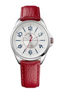 Tommy Hilfiger horlogeband TH-189-3-14-1309 / TH1781265 Leder Rood + rood stiksel