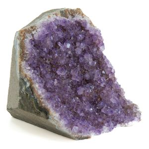 Ruwe Uruguayaanse Roze Amethist Edelsteen Geode Staand (250 gr)