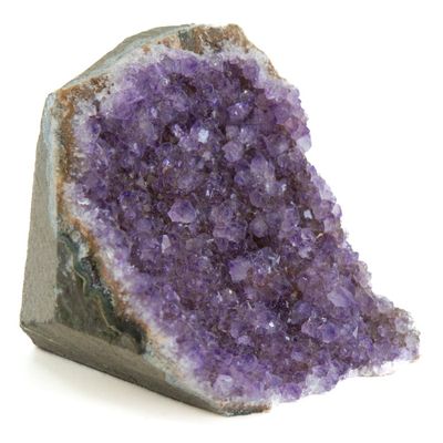 Ruwe Uruguayaanse Roze Amethist Edelsteen Geode Staand (250 gr)