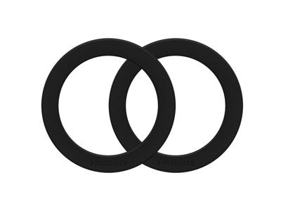 Mobilize Mobilize Magsafe Compatible Metal Ring Black (2-Pack)