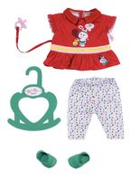 ZAPF Creation BABY born - Little Sportieve outfit rood poppen accessoires 36 cm - thumbnail