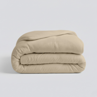 1+1 Gratis Wasbaar Easy Dekbed Zonder Overtrek - Zonder Overtrek - Waffle Band - Zand - Dekbed-Discounter.nl